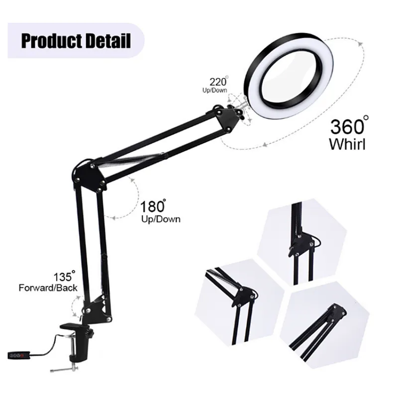 YS-709 Hospital Beauty Clinic Magnifier With LED Light Magnifying Lamp -  Guangzhou Suoniya Electronic Technology Co., Ltd.